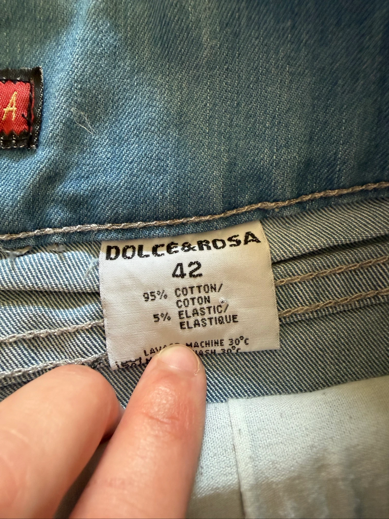 Mini saia jeans azul claro Dolce & Rosa tamanho 42 XL – photo 7